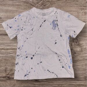 Polo by Ralph Lauren White and Blue Kids T-Shirt